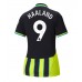 Maillot de foot Manchester City Erling Haaland #9 Extérieur vêtements Femmes 2024-25 Manches Courtes